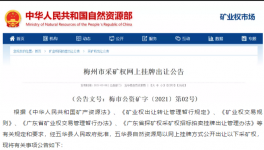 1.5億元起拍！又一儲(chǔ)量超億噸水泥用石灰?guī)r礦采礦權(quán)出讓！