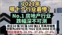 淚奔！2021年十大最慘行業(yè)排名來了！
