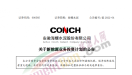 定了！海螺水泥投資50億進(jìn)軍新能源！