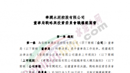 撤銷執(zhí)行委員會(huì)，華潤(rùn)水泥成立戰(zhàn)略與投資委員會(huì)！