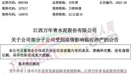疫情影響，萬年青多家子公司停工停產(chǎn)！