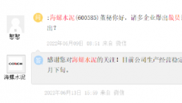 裁員！海螺辟謠！一線員工漲20%工資！